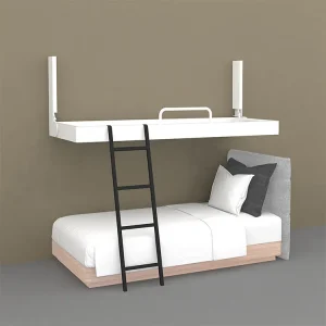 Marine Steel Wall Mounted Pullman Bed With Mattress